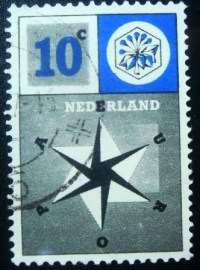 Selo postal da Holanda de 1957 Star