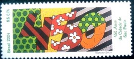 Selo postal do Brasil de 2004 450 Anos