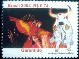 Selo postal do Brasil de 2004 Garantido