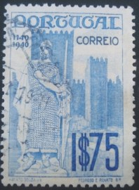 Selo postal de Portugal de 1940 Statue King Alfonso Henriques