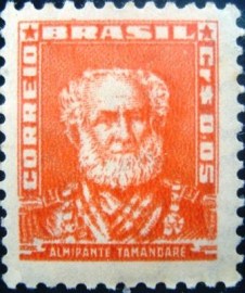 Selo postal Regular emitido no Brasil em 1954 - 490 M