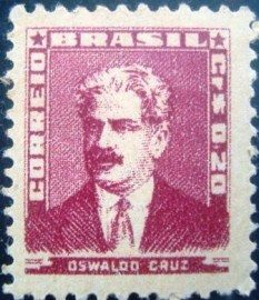 Selo postal Regular emitido no Brasil em 1954 - 492 M