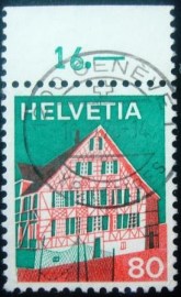 Selo postal da Suíça de 1973 Ermatingen