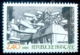 Selo postal da França de 1985 Givors