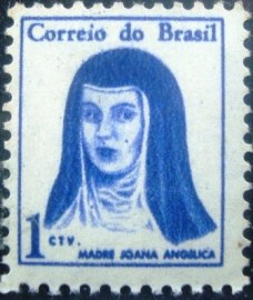 Selo postal Regular emitido no Brasil em 1967 - R 0526 M pinta