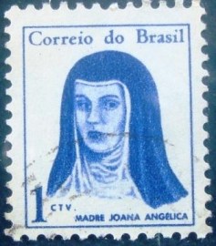 Selo postal Regular emitido no Brasil em 1967 - R 0526 U