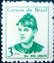 Selo postal Regular emitido no Brasil em 1967 - 0528 N
