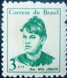 Selo postal Regular emitido no Brasil em 1967 - 0528 N