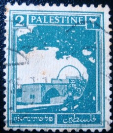 Selo postal da Palestina de 1927 Rachel's Tomb 2