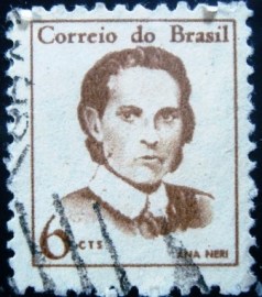 Selo postal Regular emitido no Brasil em 1967 - 530 U