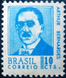 Selo postal Regular emitido no Brasil em 1967 - 532 M