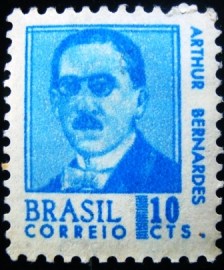 Selo postal do Brasil de 1967 Arthur Bernardes - 532 N