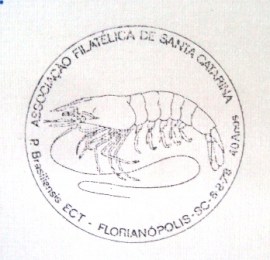 Folder comemorativo da Assoc. Filatélica Santa Catarina