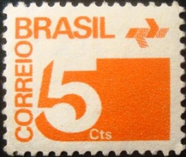 Selo postal Regular emitido no BRASIL em 1972 - 538 M