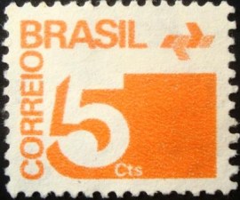 Selo postal do Brasil de 1972 Cifra 5 - 544 N