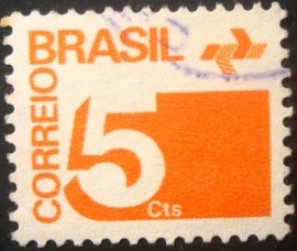 Selo postal Regular emitido no BRASIL em 1972 - 538 U