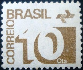 Selo postal Regular emitido no BRASIL em 1972 - 539 M