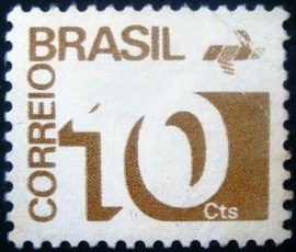 Selo postal Regular emitido no Brasil em 1974  541 M