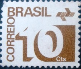 Selo postal Regular emitido no Brasil em 1974  541 N