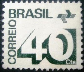 Selo postal Regular emitido no Brasil em 1973  544 N