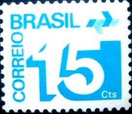 Selo postal do Brasil de 1975 15 M