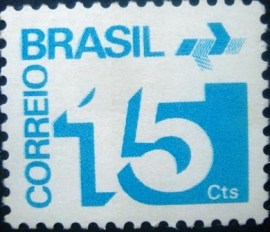 Selo postal do Brasil de 1975 15 cts N