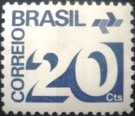 Selo postal Regular emitido no Brasil em 1975  547 N
