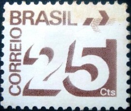 Selo postal Regular emitido no Brasil em 1975  548 M