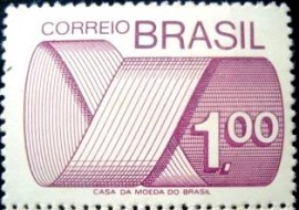 Selo postal Regular emitido no Brasil em 1974  552 M