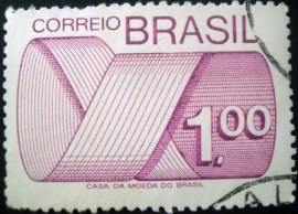 Selo postal Regular emitido no Brasil em 1974  552 U