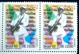 Par de selos postais de 1993 Pixinguinha