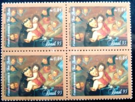 Quadra de selos postais de 1995 Santo Antonio