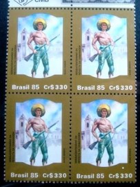 Quadra postal do Brasil de 1985 Revolta Cabanagem C 1475 M