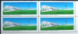 Quadra postal do Brasil de 1985 Catetinho e Memorial JK
