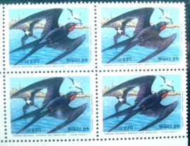 Quadra de selos postais de 1985 Tesourão