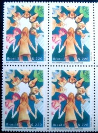 Quadra postal do Brasil de 1985 Ano da Juventude