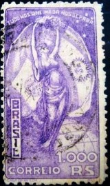 Selo postal do Brasil de 1933 Presidente Justo 1 U