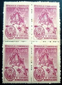 Quadra de selos postais de 1959 Ordem do Carmo