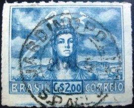 Selo postal Comemorativo emitido no Brasil em 1945 - C 201 U
