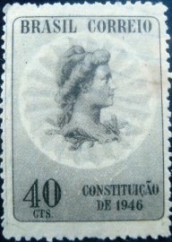 Selo postal Comemorativo emitido no Brasil em 1946 - C 223 N