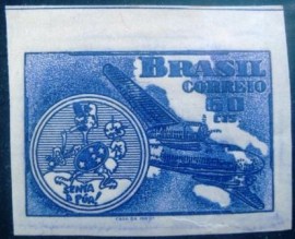 Selo postal comemorativo emitido no  Brasil em 1949 - C 246 N
