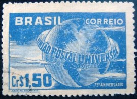 Selo postal comemorativo emitido no  Brasil em 1949 - C 248 U