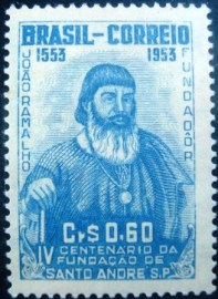 Selo postal comemorativo emitido no  Brasil em 1953 - C 297 M