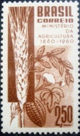 Selo postal do Brasil de 1960 Ministério da Agricultura - C 450 N