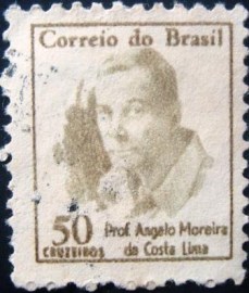 Selo postal Regular emitido no Brasil em 1966 - R 0521 U
