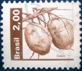 Selo postal Regular emitido no Brasil em 1982 - 602 U