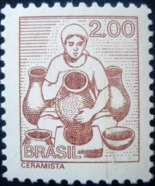 Selo postal Regular emitido no Brasil em 1977 - 567