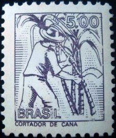 Selo postal Regular emitido no Brasil em 1977 - 568 M