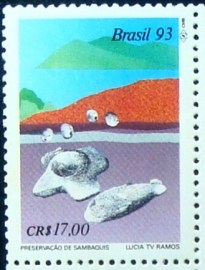 Selo postal de 1983 Preservação dos Sambaquis