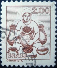 Selo postal Regular emitido no Brasil em 1979 - 579 U
